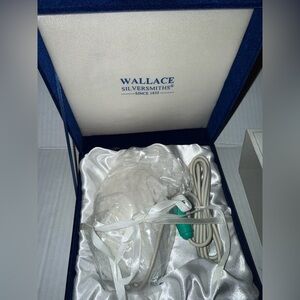 Wallace Silversmiths Silverplated Computer Mouse w/Blue Velvet Storage Box